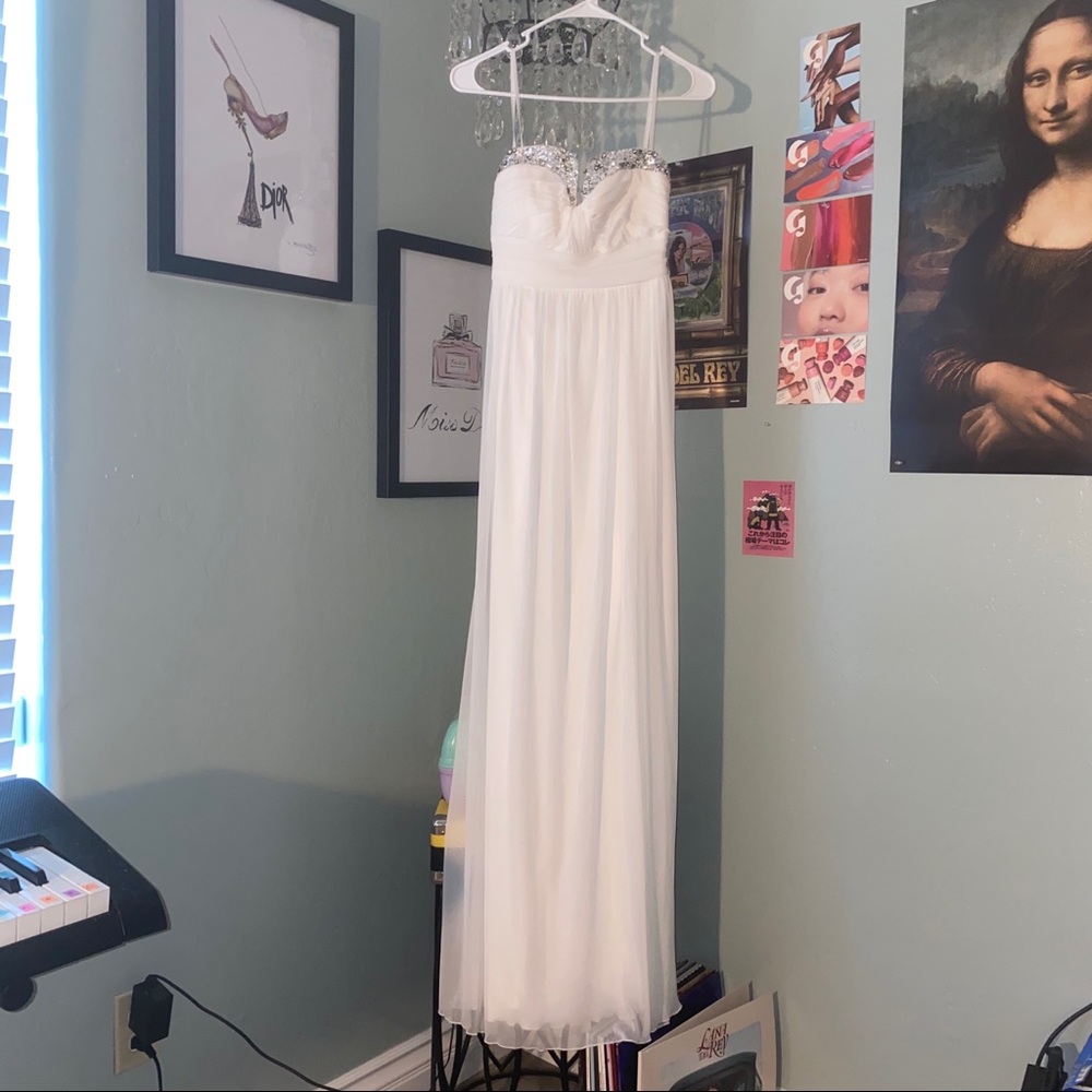 white formal/prom dress